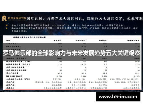 罗马俱乐部的全球影响力与未来发展趋势五大关键观察